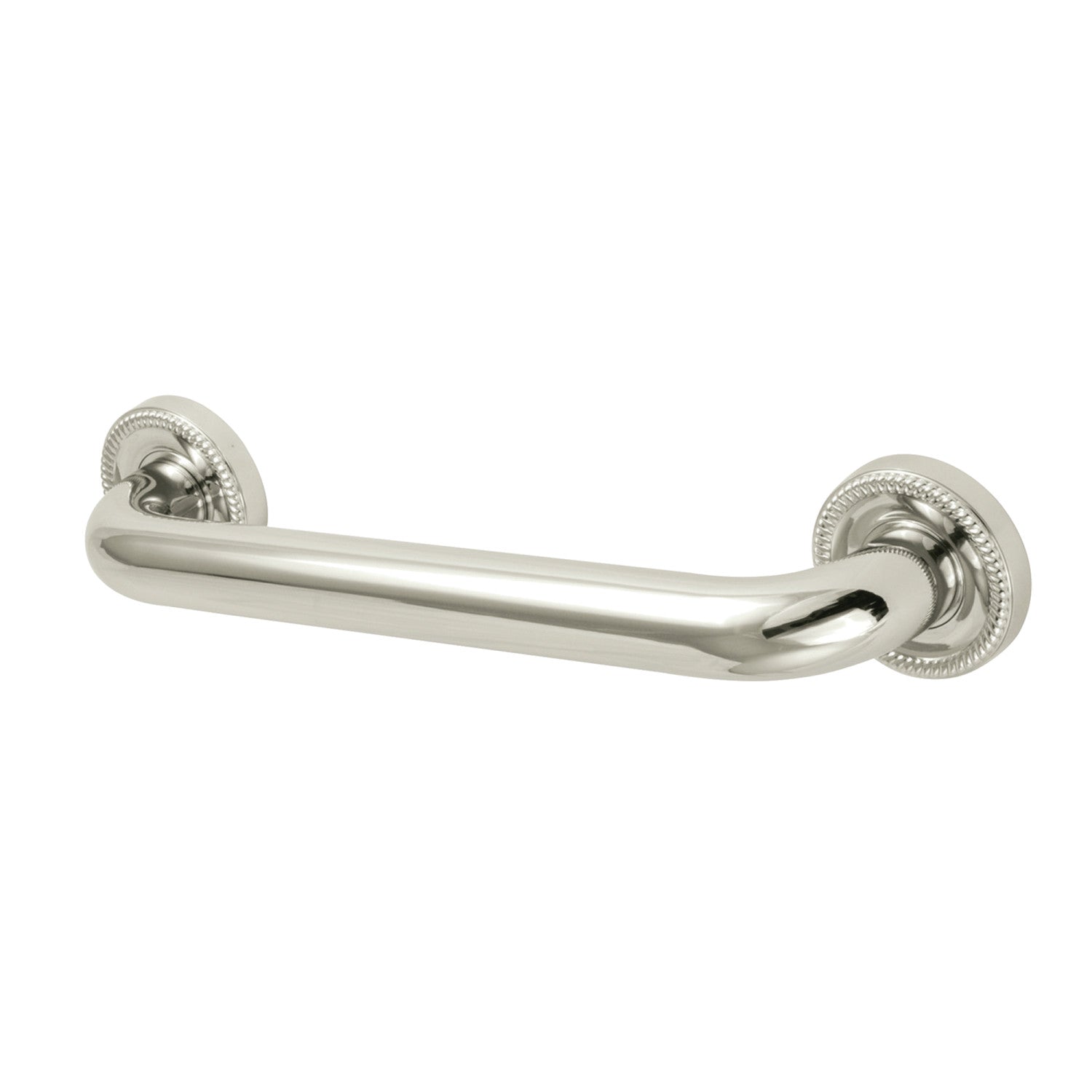 Kingston Heirloom DR914126 - Camelon 12-Inch x 1-1/4-Inch O.D. Brass Decorative Grab Bar, Polished Nickel