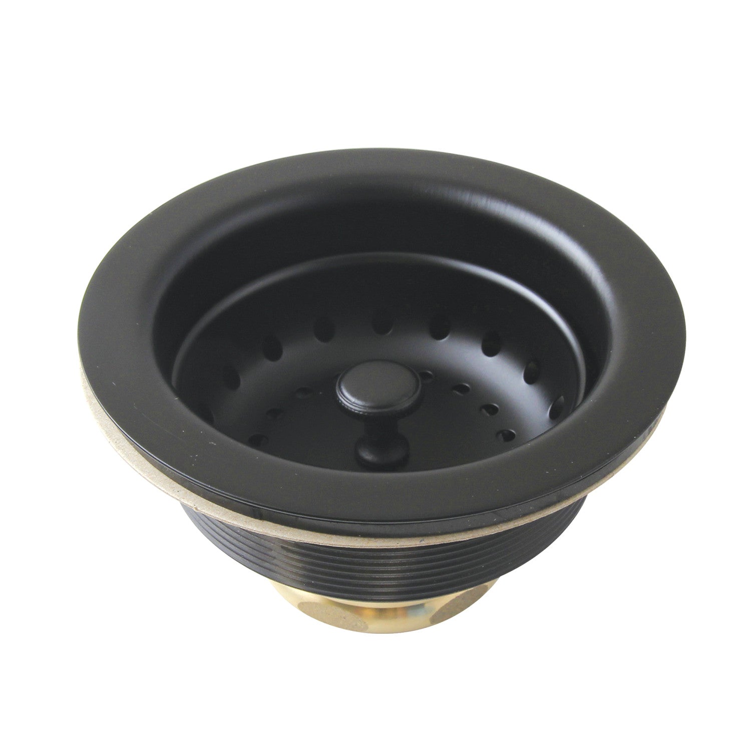 Kingston Fresno K121BMB 3-1/2 Inch Kitchen Sink Basket Strainer Only, Matte Black