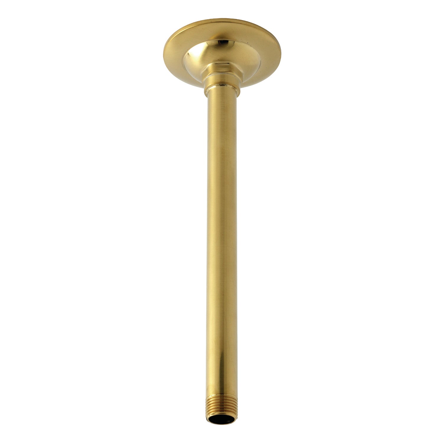Kingston Trimscape K210A7 10-Inch Rain Drop Ceiling Mount Shower Arm with Round Flange, Brushed Brass