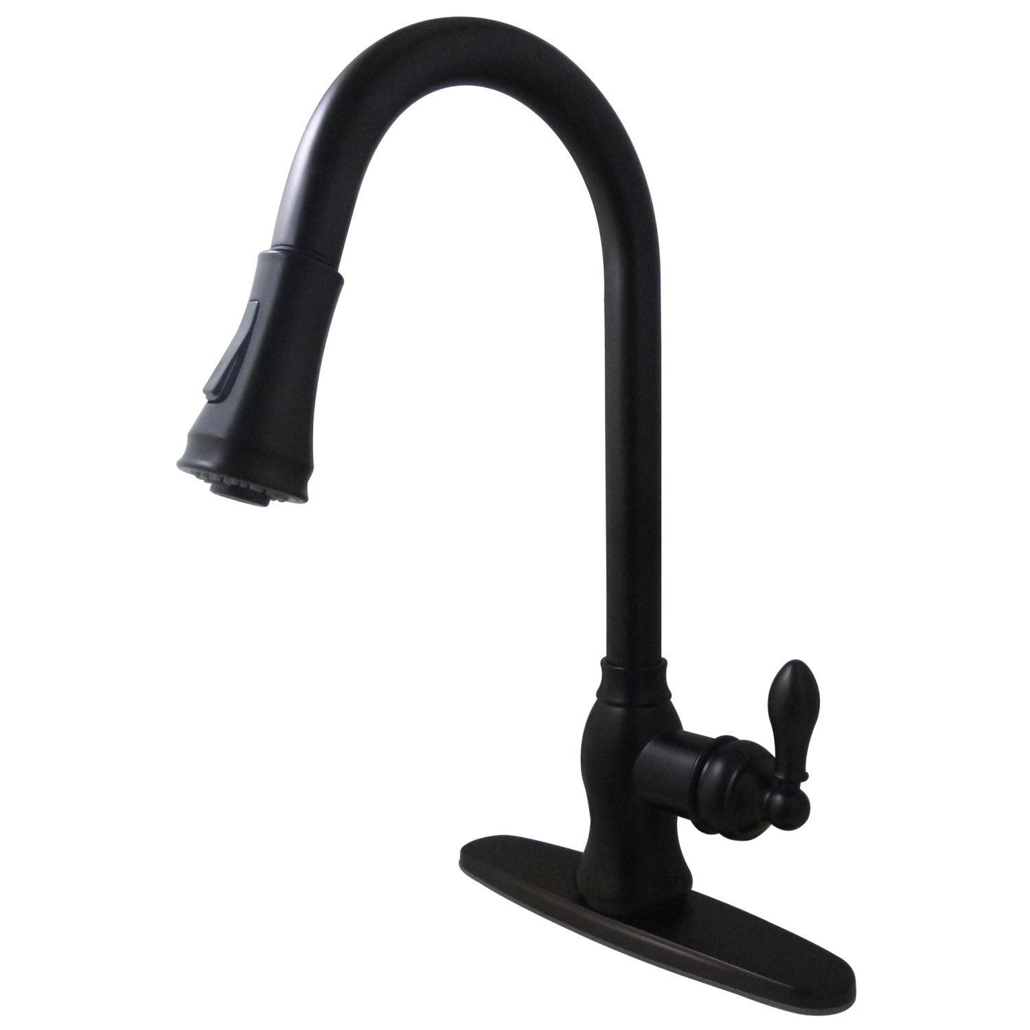 Kingston Heirloom GSY7775ACL - American Classic Single-Handle Pull-Down Kitchen Faucet, Oil Rubbed Bronze