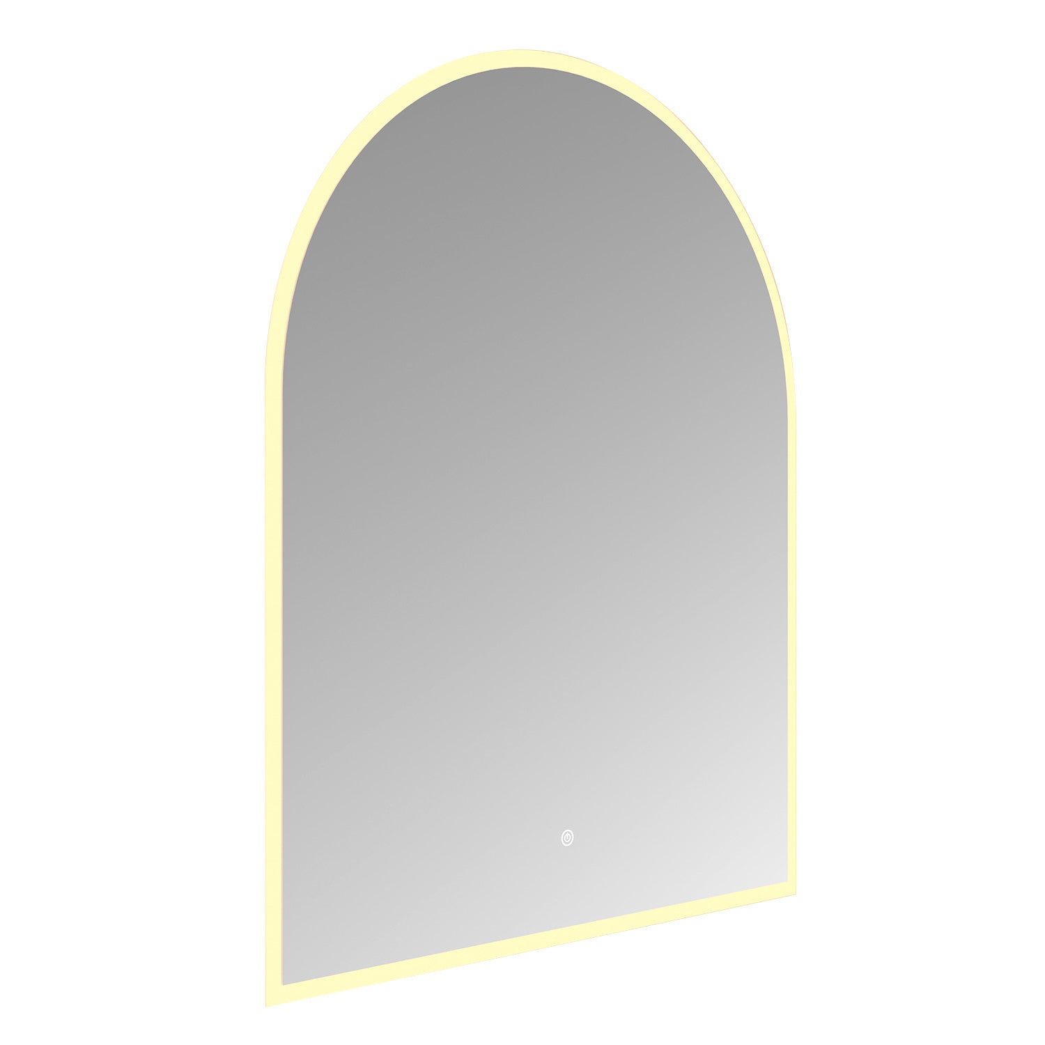 Kingston Sona MR4013240 - Aurora 30-Inch x 60-Inch Arched LED Bathroom Mirror, Front and Back Light, Anti-Fog, Dimmable Touch Sensor Lighted Mirror, Silver