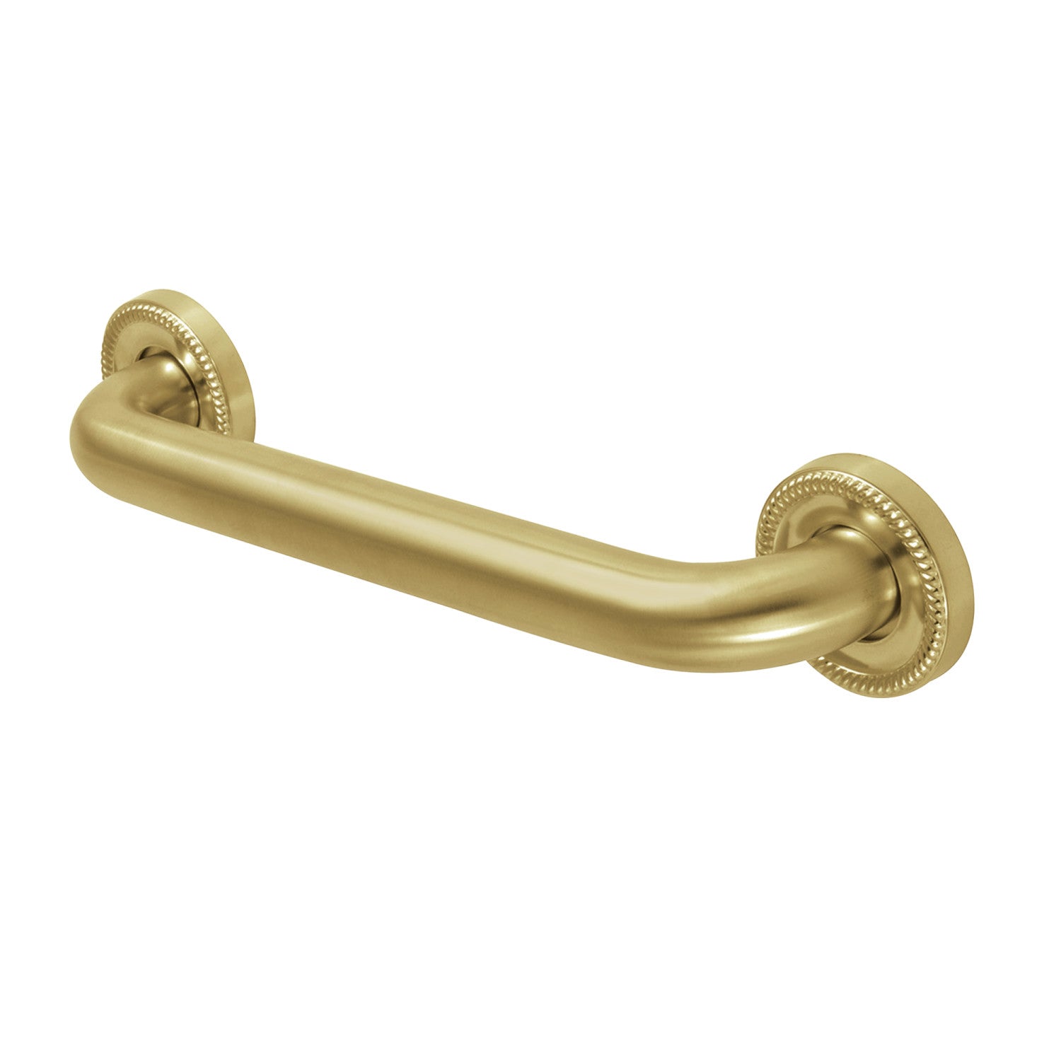 Kingston Heirloom DR914127 - Camelon 12-Inch x 1-1/4-Inch O.D. Brass Decorative Grab Bar, Brushed Brass