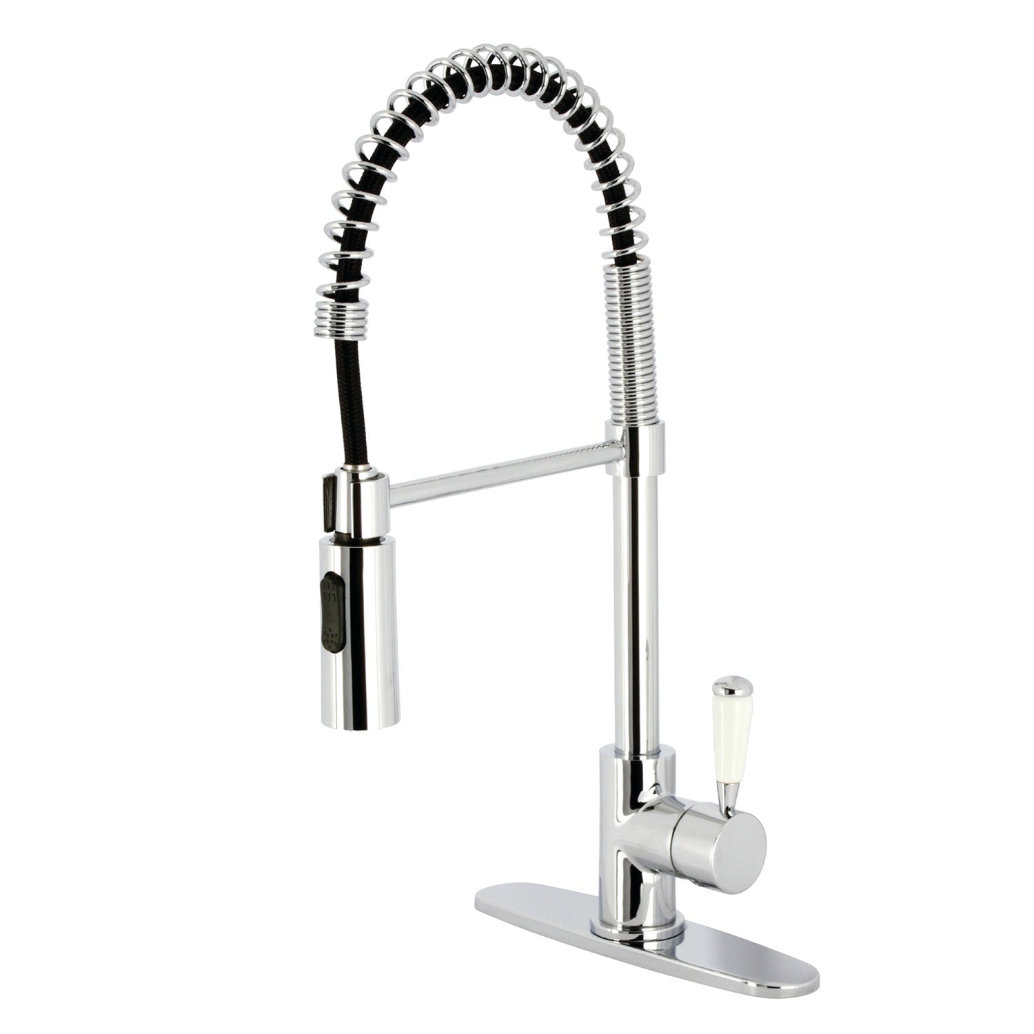 Kingston Tulare LS8771DPL - Paris Robinet de cuisine pré-rinçage à une poignée 1 trou, chrome poli