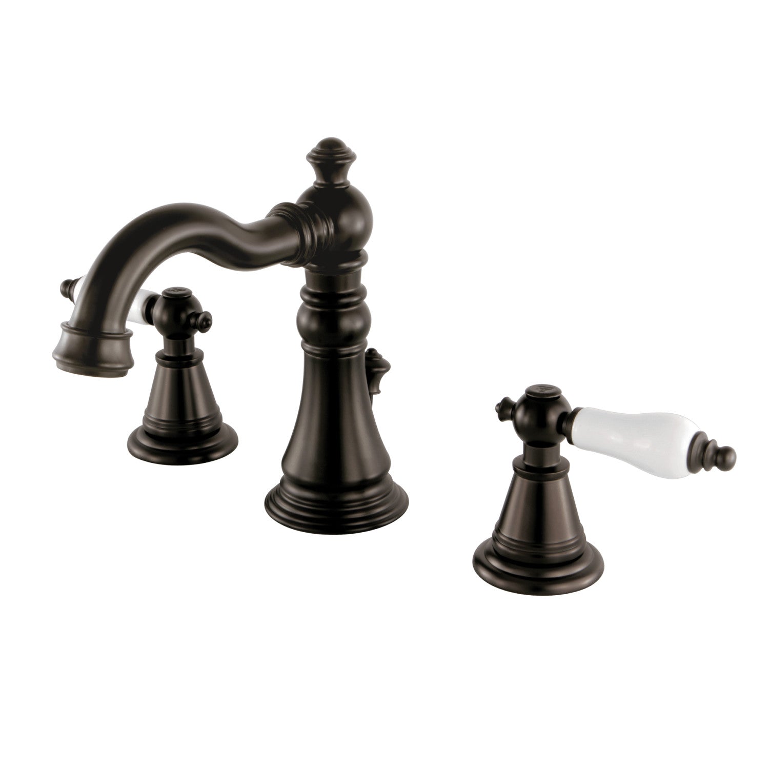 Kingston Heirloom FSC1975PL - Robinet de salle de bain à grande échelle à deux poignées classique anglais 3 trous