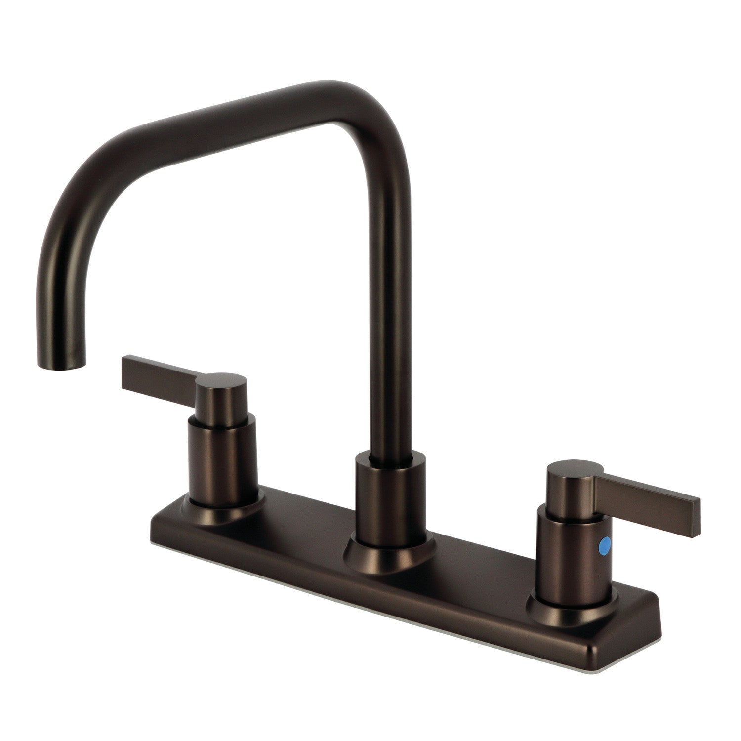 Kingston Sona FB2145NDL - NuvoFusion Robinet de cuisine à deux poignées 2 trous 8" Robinet de cuisine, bronze huilé
