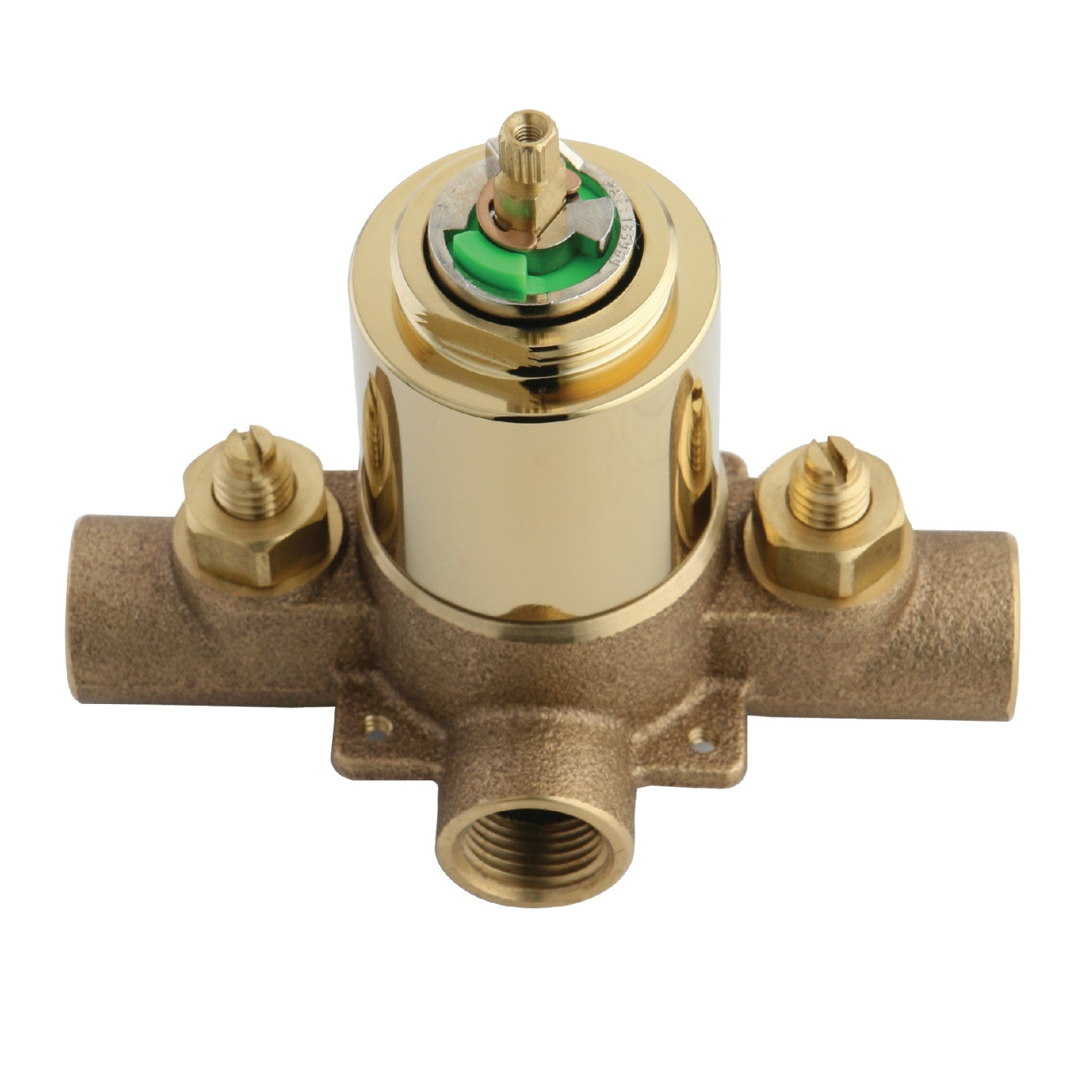Kingston KB3632V Pressure Balanced Tub and Shower Valve, with Stops, Polished Brass