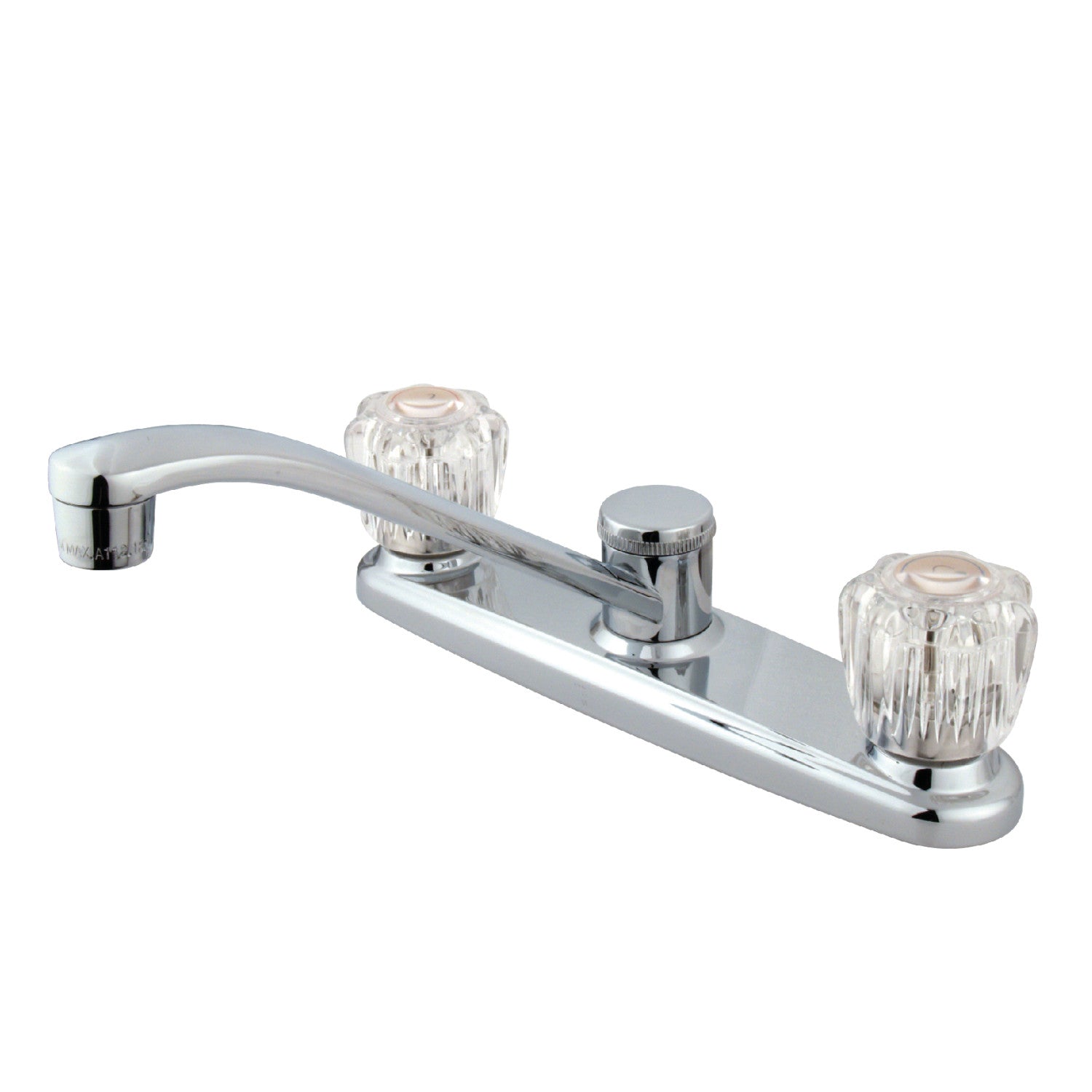 Kingston Tulare KB111 - Americana Robinet de cuisine à deux poignées 2 trous 8", chrome poli