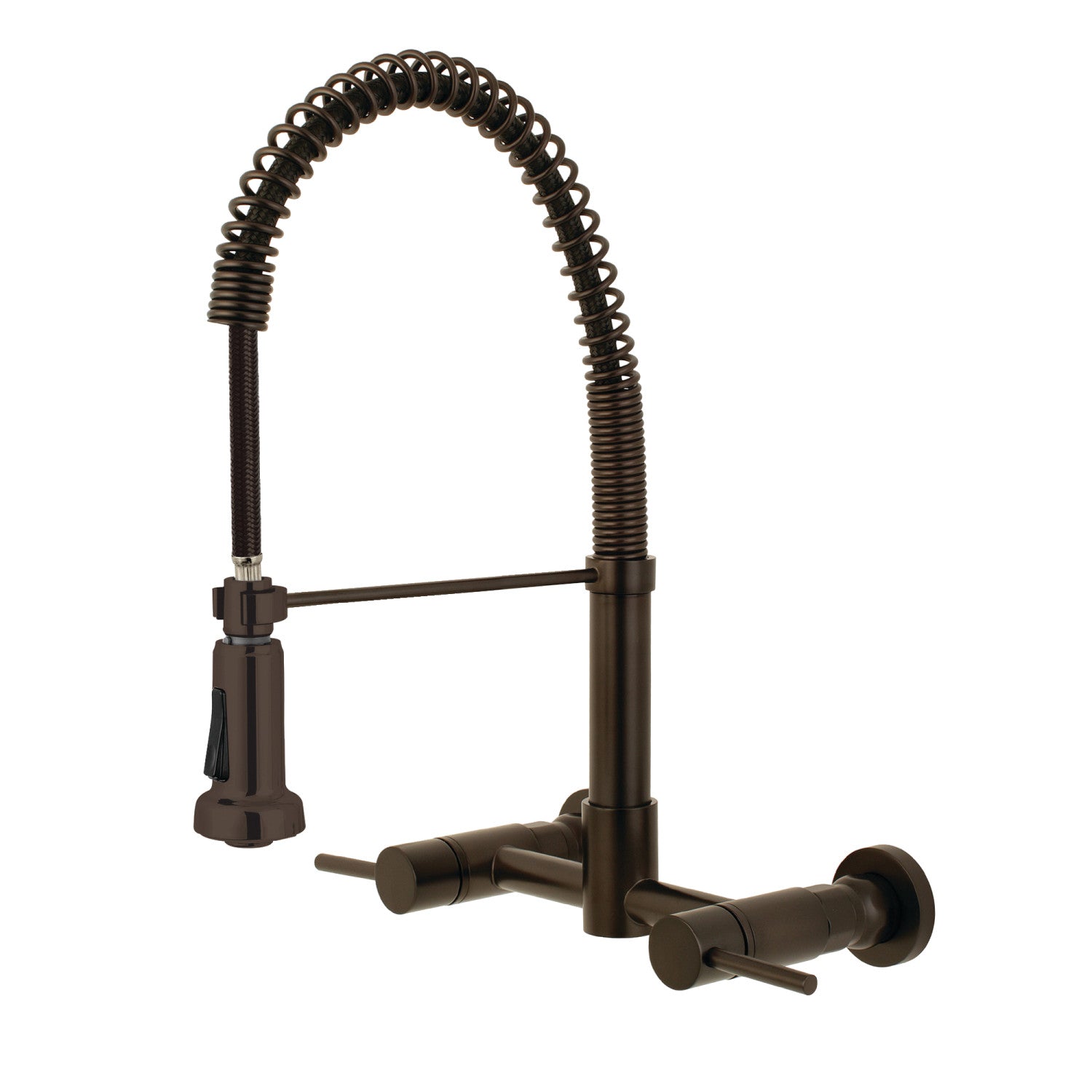 Kingston Sona GS8185DL - Concord Double-Handle 2 trous Robinet de cuisine pré-rouleau, bronze frotté à l'huile