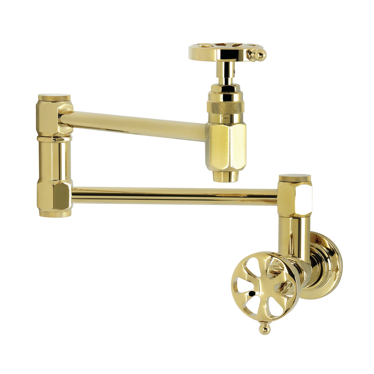 Kingston Sona KS5102RX - Robinet de remplissage de pot de montage mural Belknap, laiton poli