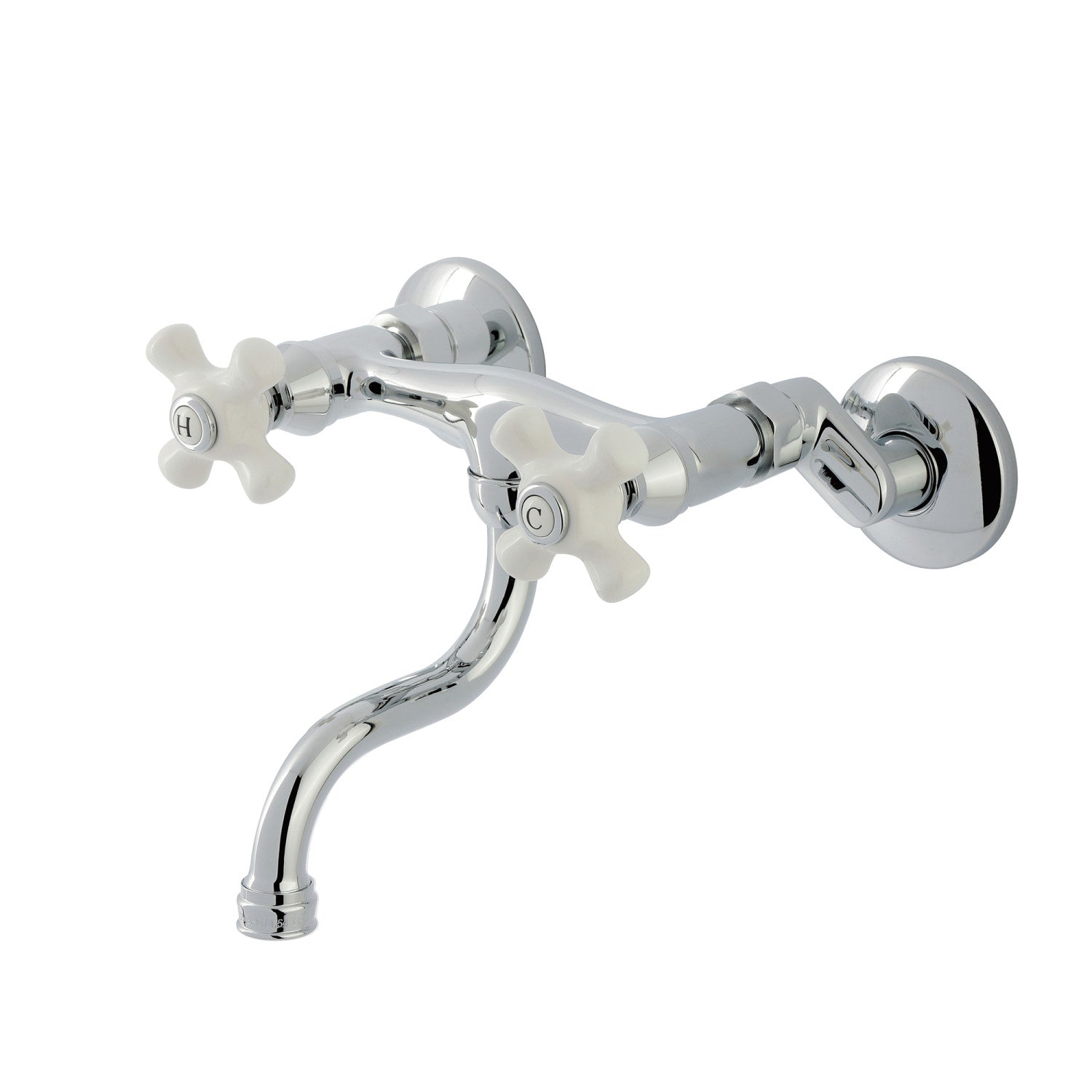 Kingston Heirloom KS2111PX - Robinet de salle de bains à double poignée 2 trous, chrome poli