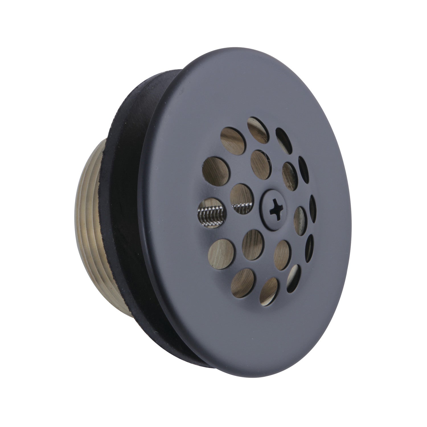 Kingston Tulare DTL200MB - Made To Match Brass Tub Strainer Drain, Matte Black
