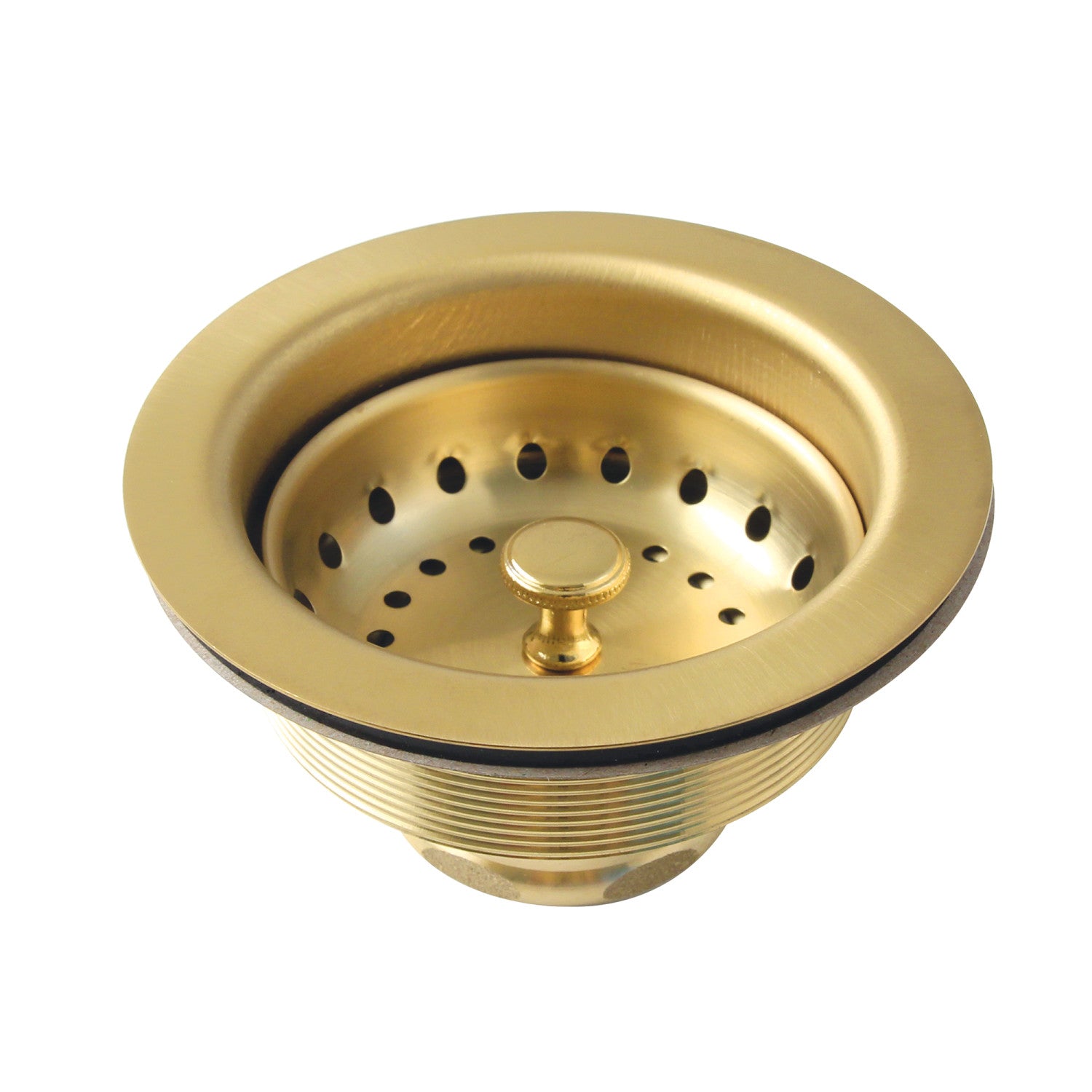 Kingston Fresno K121BBB 3-1/2 Inch Kitchen Sink Basket Strainer Only, Brushed Brass
