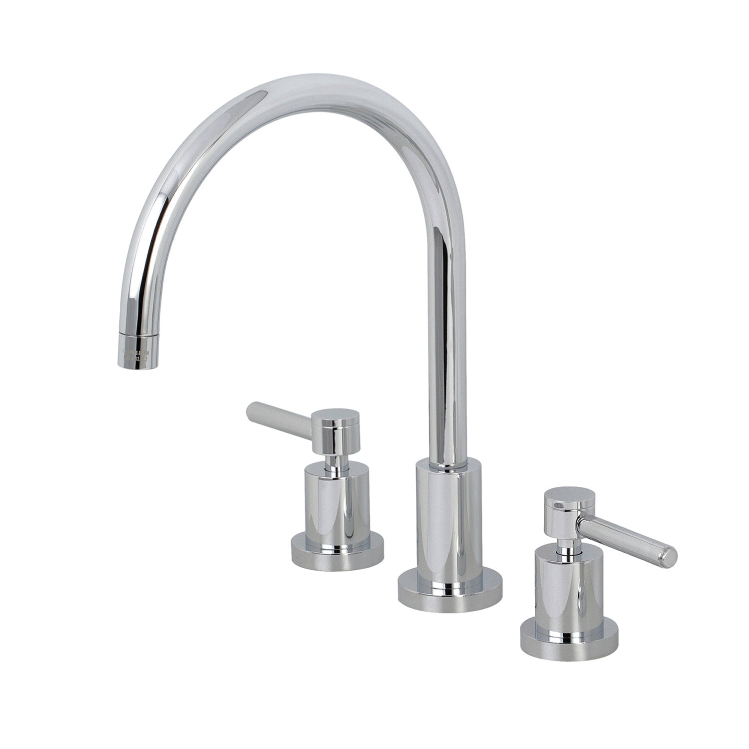 Kingston Sona KS8721DLLS - Robinet de cuisine à double poignée Concord 3 trous, chrome poli