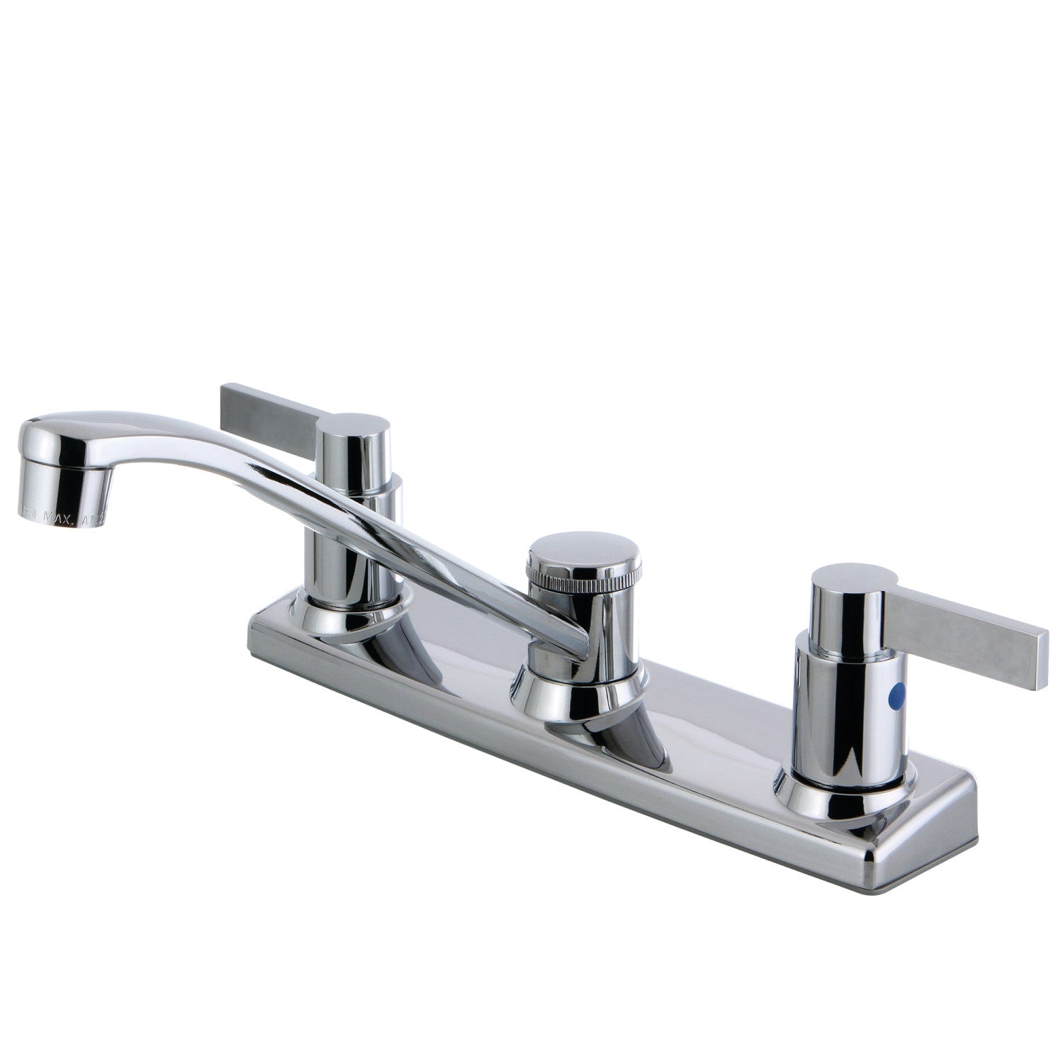 Kingston NuvoFusion FB2121NDL Robinet de cuisine à deux poignées 2 trous 8", chrome poli