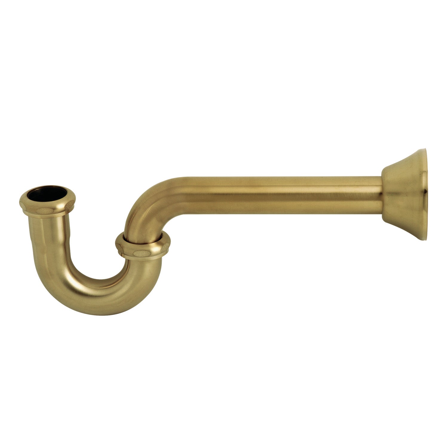 Kingston Vintage CC2187 1-1/4 Inch Decor P-Trap, 18 Gauge, Brushed Brass