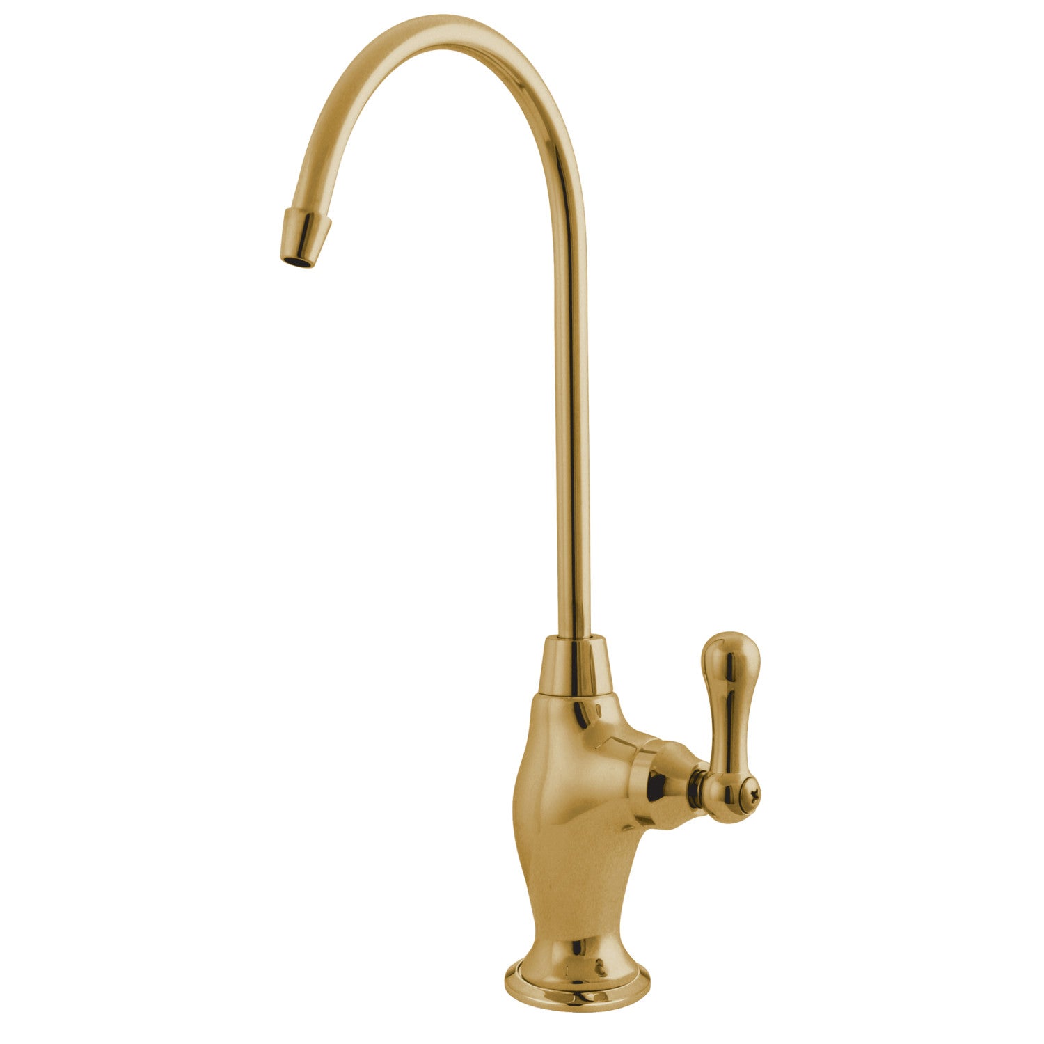 Kingston Heirloom KS3192AL - Restoration Single-Handle 1-Hole Deck Mount Water Filtration Faucet, Polished Brass