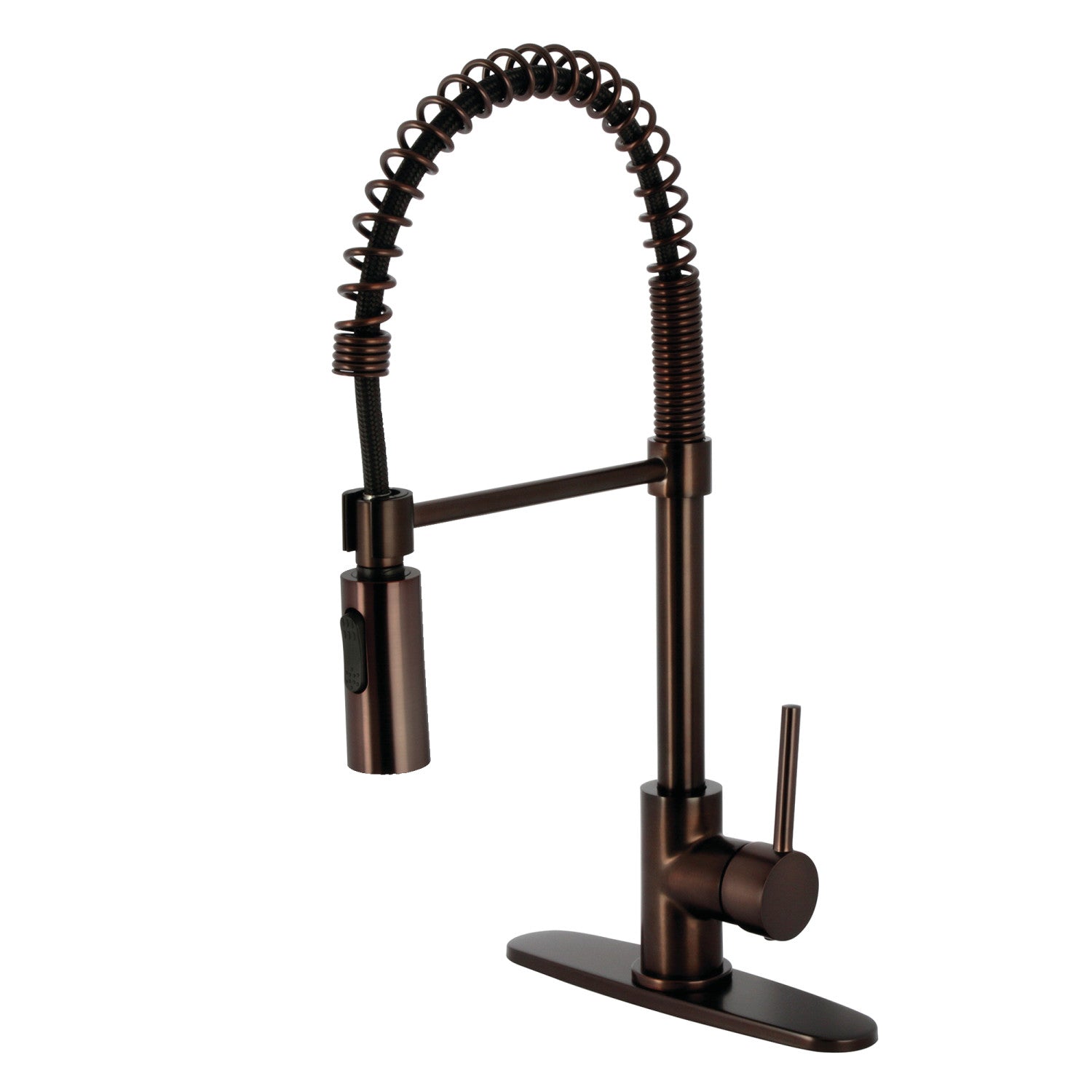 Kingston Sona LS8775DL - Robinet de cuisine pré-rinçage Concord 1 trou montage sur plage, Bronze Rubbé à l'huile