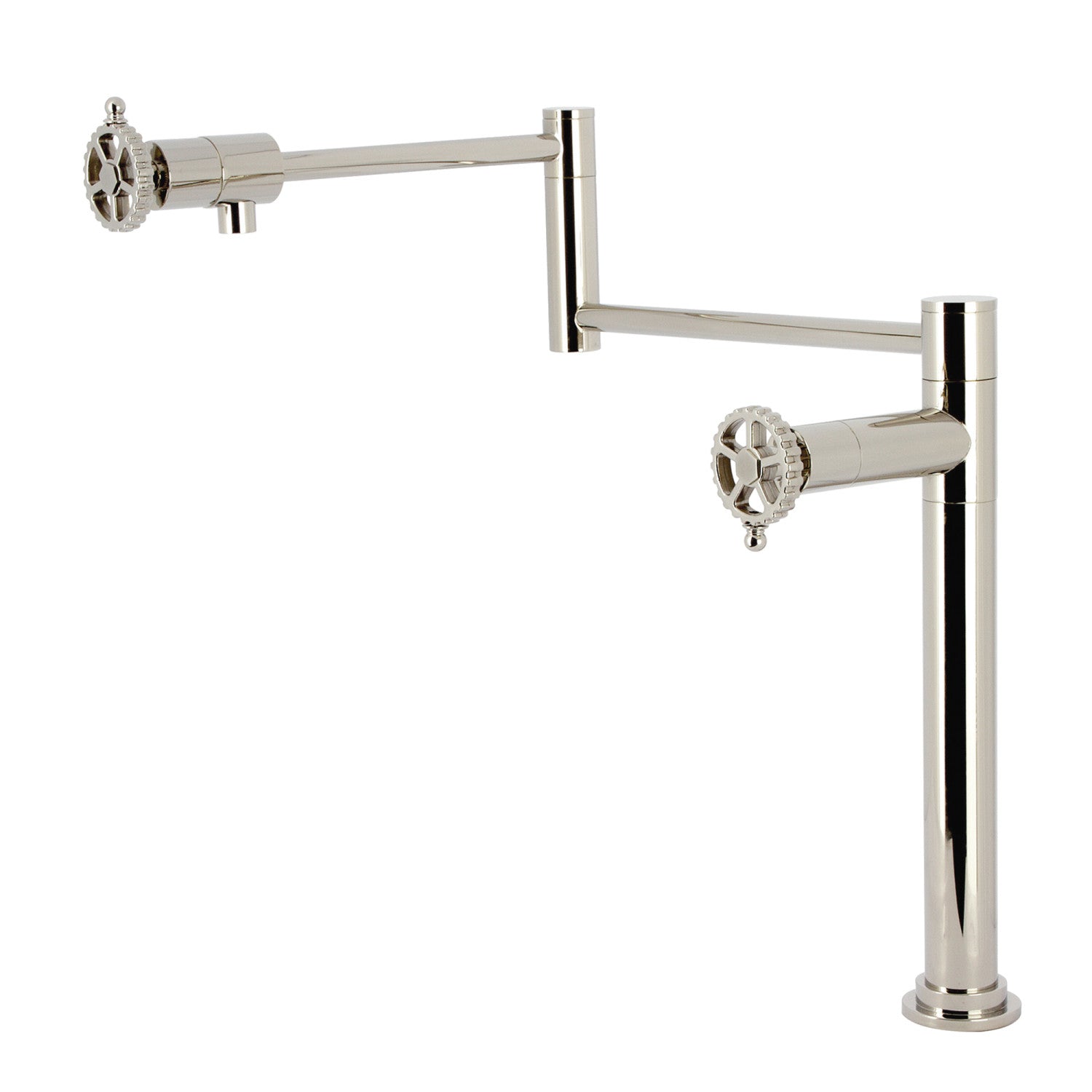 Kingston Sona KS4706CG - Robinet de remplissage de pot de montage de plate-forme de Fuller 1 trou, nickel poli