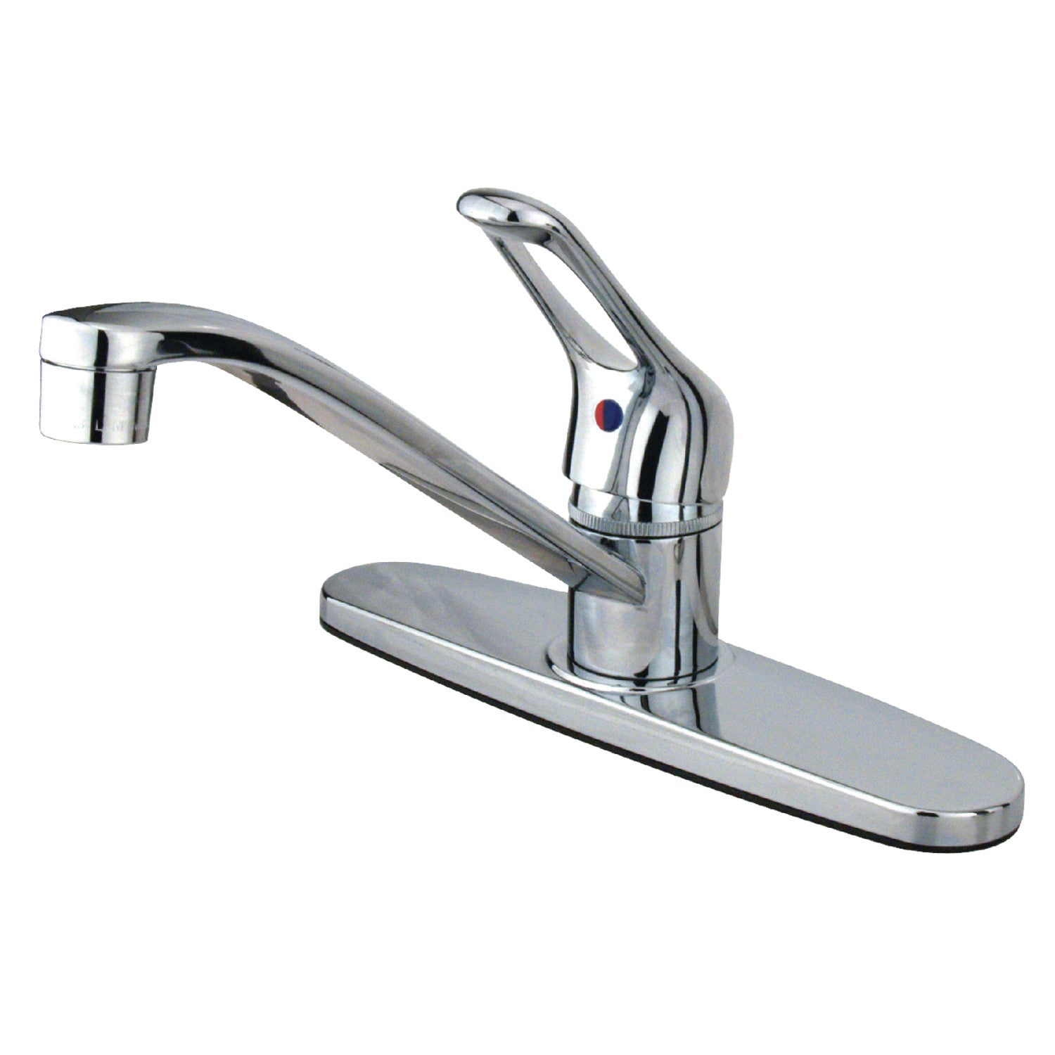 Kingston Tulare KB561 - Wyndham One-Handle 3 trous 8 Robinet de cuisine central, chrome poli