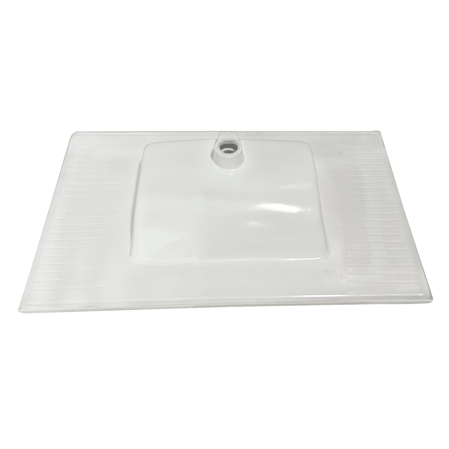 Kingston Tulare LBT372271 - Continental 37-Inch Ceramic Vanity Sink Top (1 Hole), White