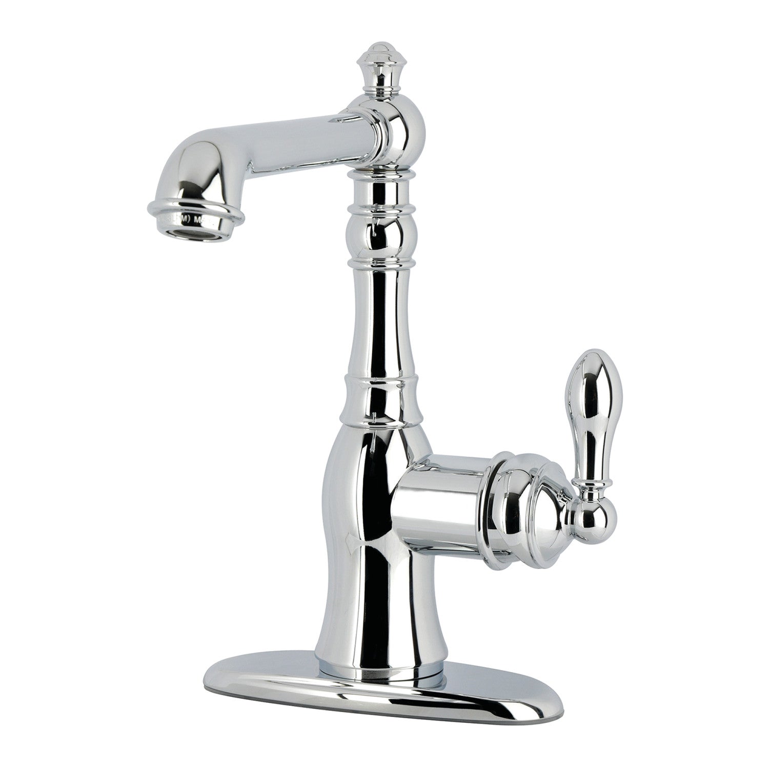 Kingston Heirloom GSY7721ACL - Robinet de bar à une poignée classique américaine 3 trous, chrome poli